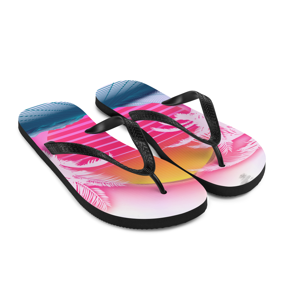 Palm Sunset Flip-Flops - Greatness Reinvented