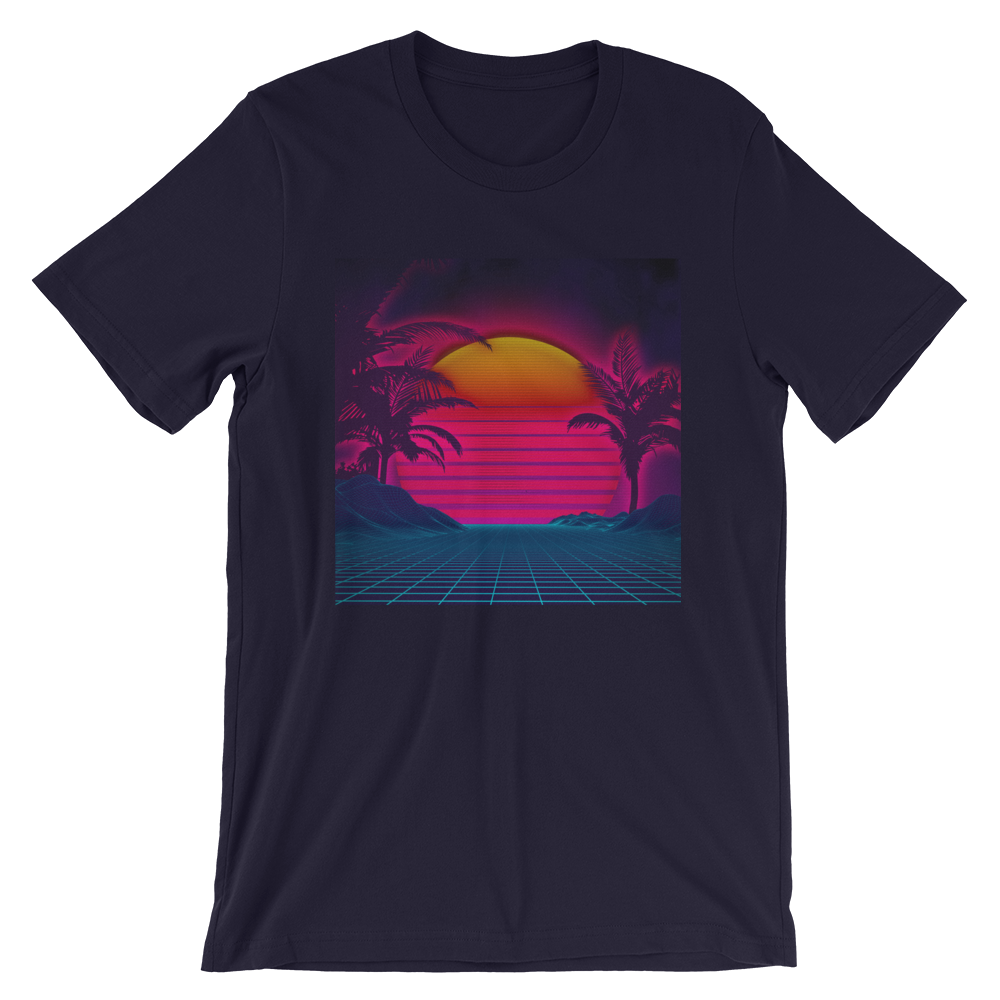 Neon Palm Sunset Tee - Greatness Reinvented